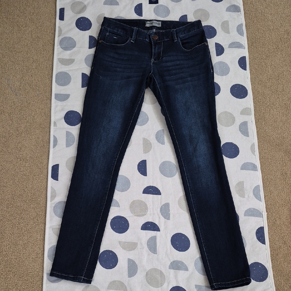 Women's Slim Dark Indigo Skinny Jeans - Low Rise Curvy Size 5/6